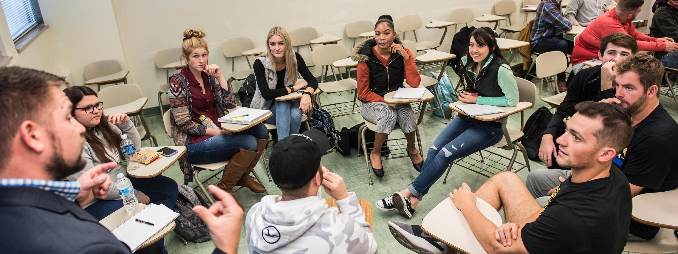 Students in class